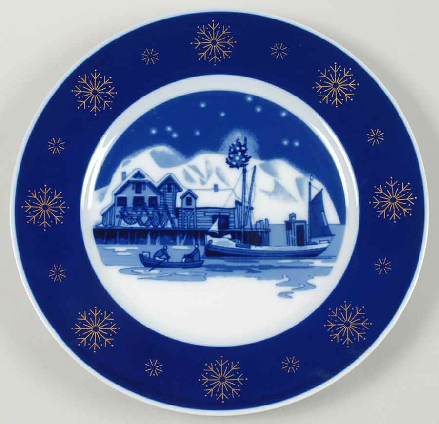 Christmas Deluxe Plate Home For Christmas - Boxed by Porsgrund-1