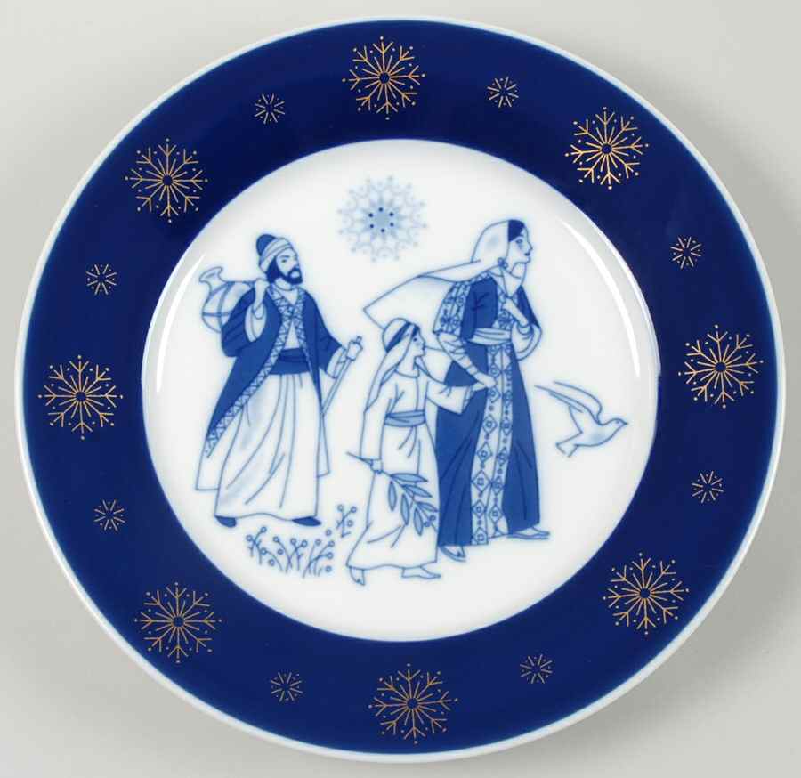 Christmas Deluxe Plate Road To The Temple - No Box by Porsgrund-1