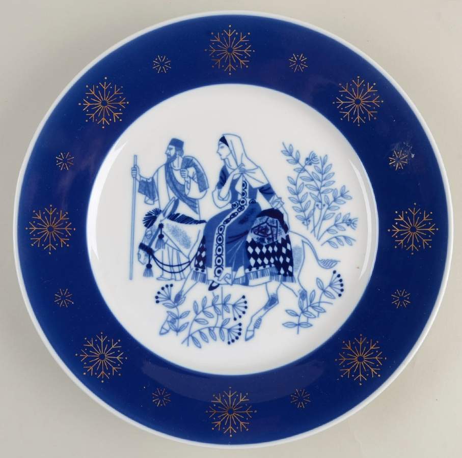 Christmas Deluxe Plate Road To Bethlehem - No Box by Porsgrund-1