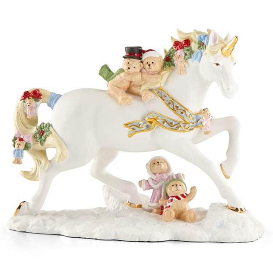 Annual Christmas Unicorns Yuletide Teddy Bear Friends - No Box by Princeton Gallery-1