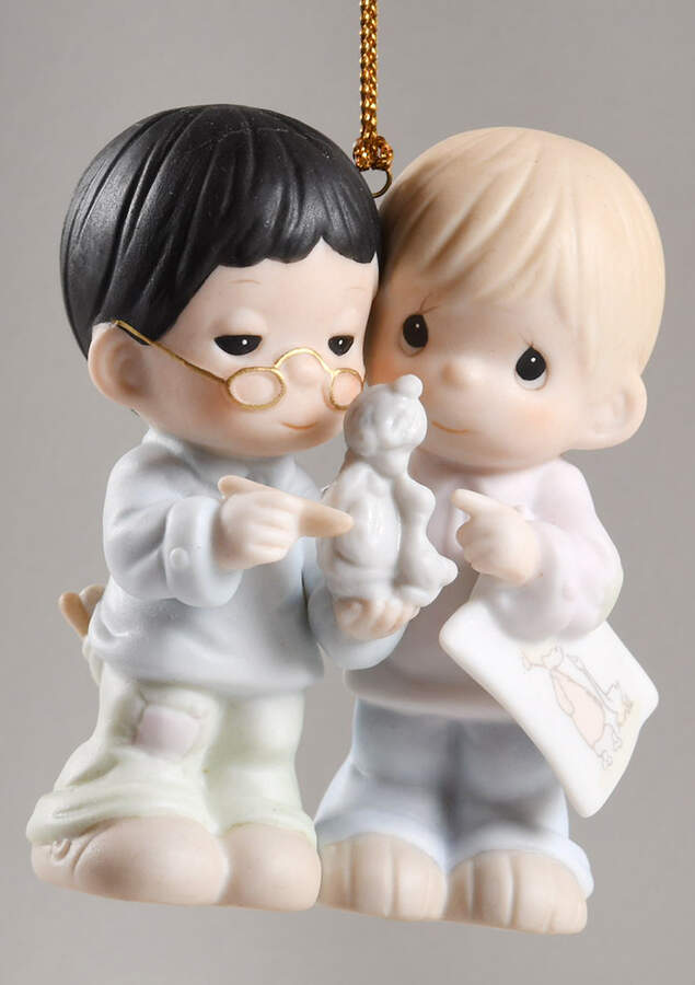 Precious Moments Ornaments How Can Two Work Together Except They Ag - With Box by Precious Moments-1