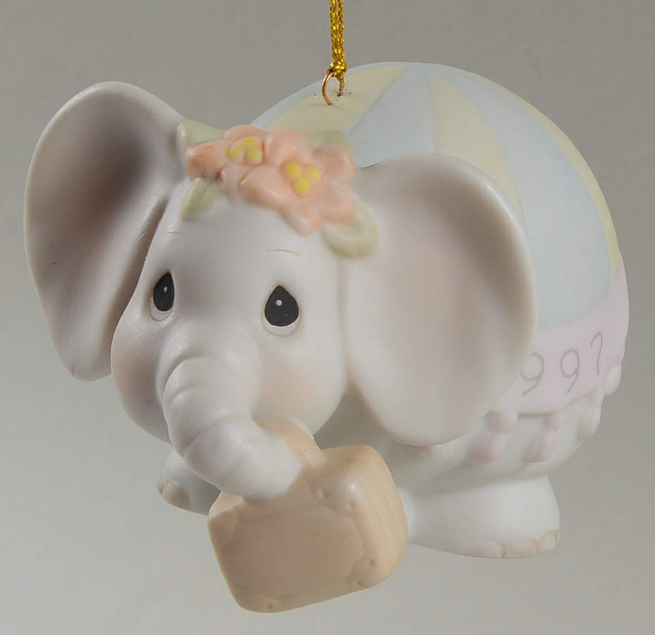 Precious Moments Ornaments Pack Your Trunk For The Holidays-1997 - No Box by Precious Moments-1