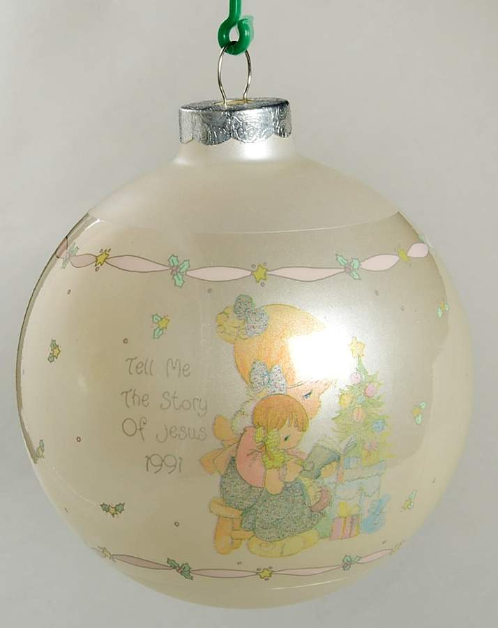 Glass Ball Ornaments Tell Me The Story Of Jesus - No Box by Precious Moments-1