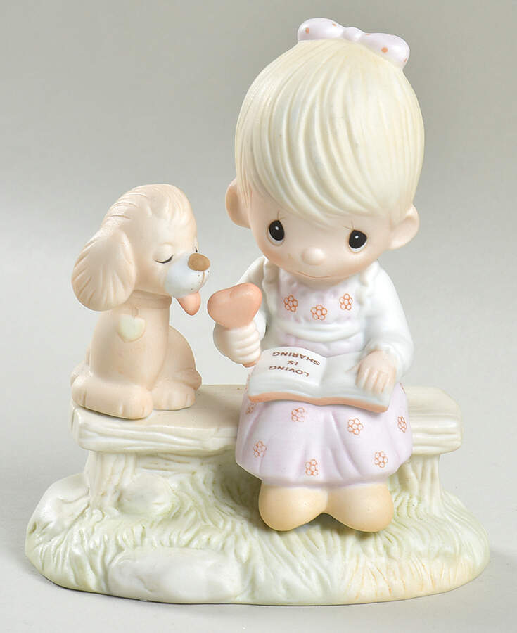 Loving Is Sharing-Girl Flower-Loving Is Sharing - Flower Trademark, No Box by Precious Moments-1