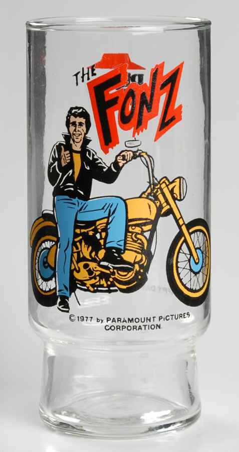 Happy Days The Fonz-On Motorcycle - No Box by Pizza Hut-1