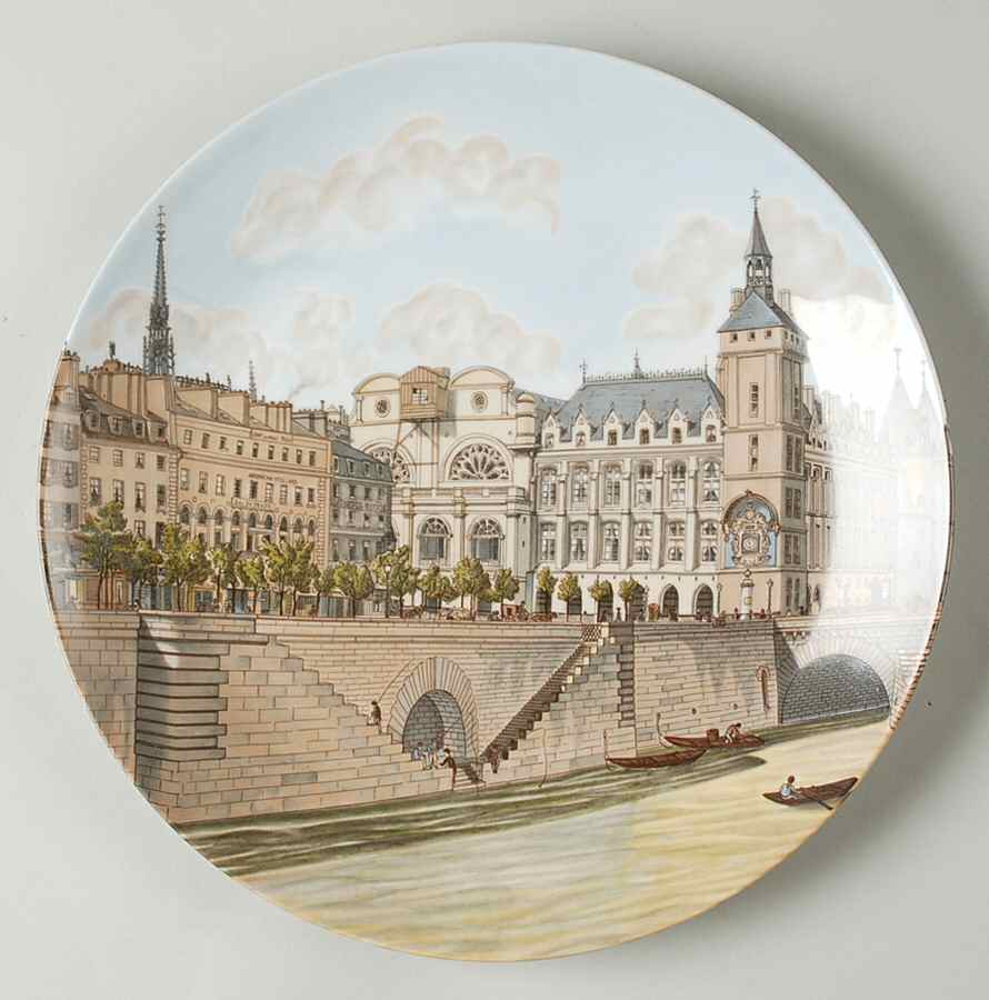 Bridges of Paris Quai Aux Fleurs - No Box by Porcelaine De Paris-1