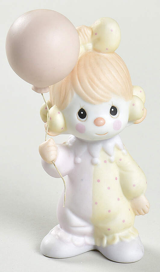 Clown-Girl with Balloon Trumpet-Clown Girl With Balloon - Trumpet Trademark With Box by Precious Moments-1