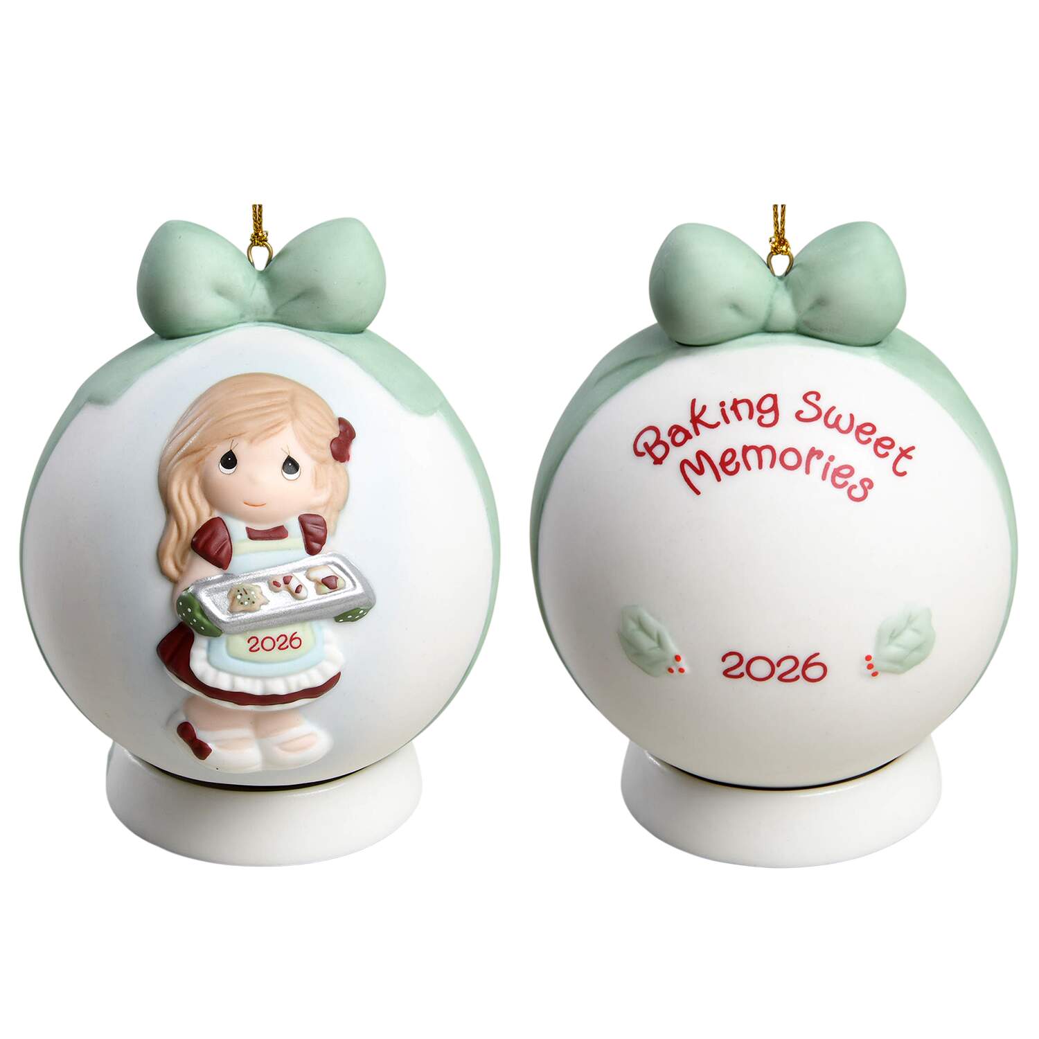 Annual Porcelain Ball Ornament Baking Sweet Memories - No Box by Precious Moments-1