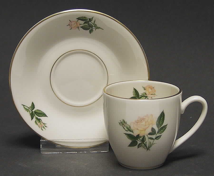 The American Rose Society-Cup & Saucer Party Girl - No Box by Pickard-1