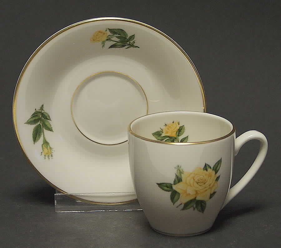 The American Rose Society-Cup & Saucer Rise 'n Shine - Boxed by Pickard-1
