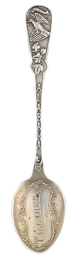 Paye & Baker Souvenir Spoons Alabama-Talladega-Great Seal Of 1868 - No Box by Paye & Baker Mfg Co-1