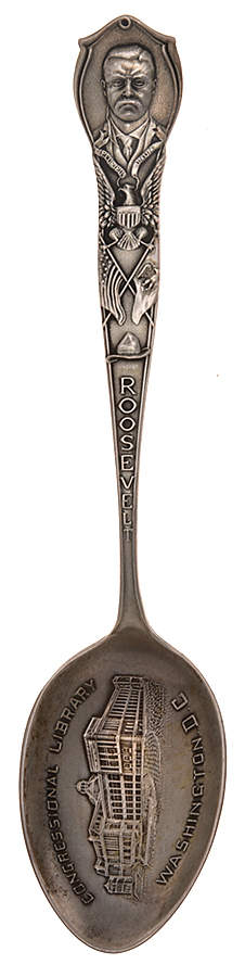 Paye & Baker Souvenir Spoons Roosevelt-Congressional Library - No Box by Paye & Baker Mfg Co-1