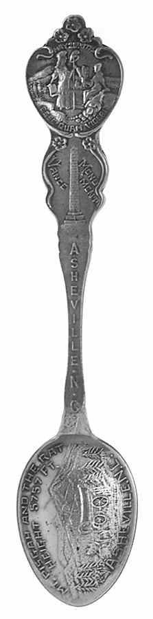 Paye & Baker Souvenir Spoons Mount Pisgah Asheville,Nc - No Box by Paye & Baker Mfg Co-1