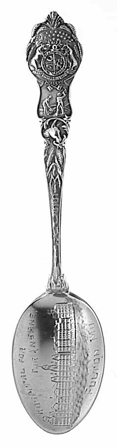 Paye & Baker Souvenir Spoons Fulton, Mo-Hospital For Insane - No Box by Paye & Baker Mfg Co-1
