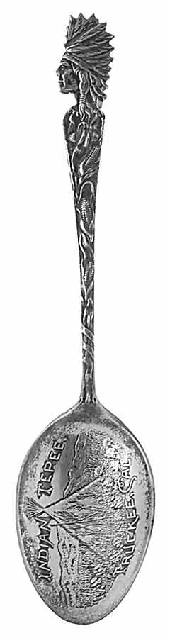 Paye & Baker Souvenir Spoons Indian Tepee- Truckee, Ca - No Box by Paye & Baker Mfg Co-1