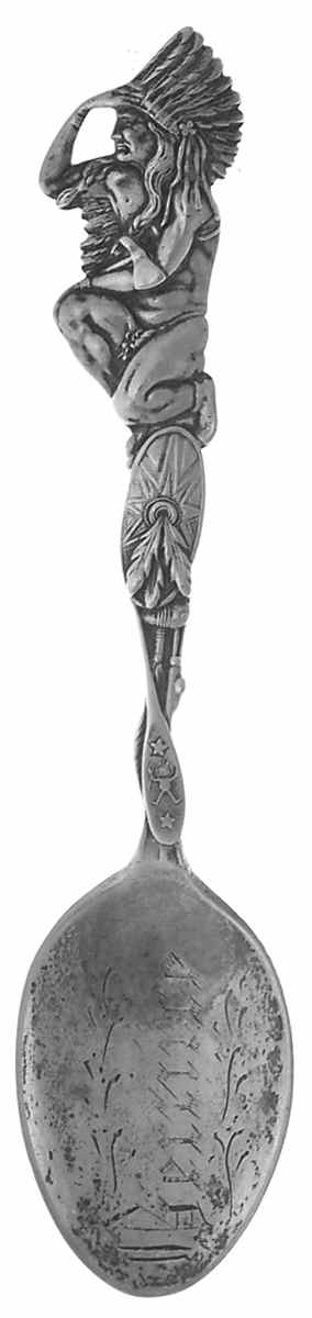 Paye & Baker Souvenir Spoons Indian Kneeling Handle - No Box by Paye & Baker Mfg Co-1