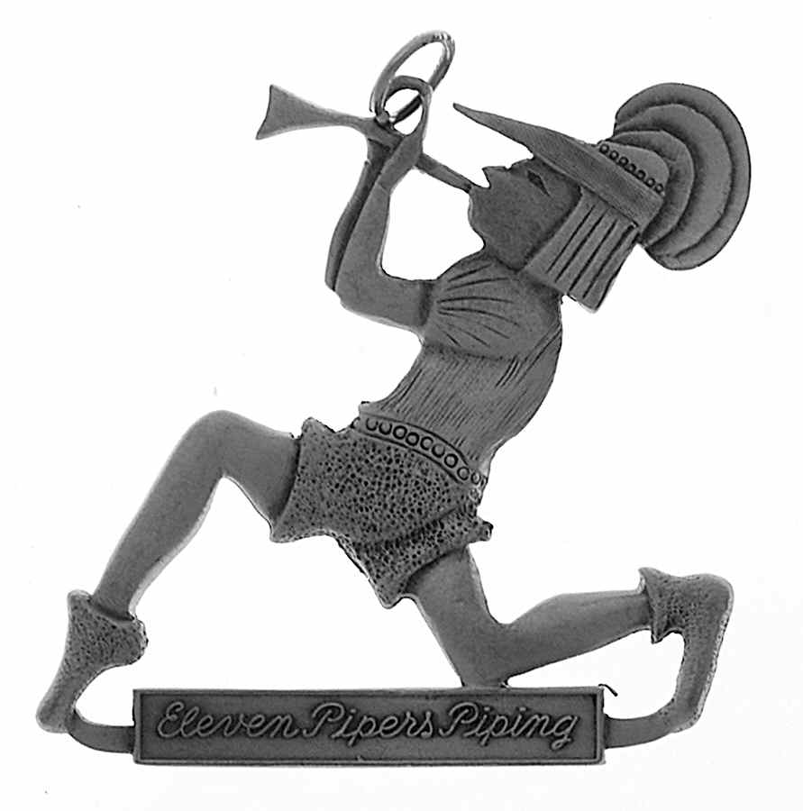 Twelve Days of Christmas Eleven Pipers Piping - No Box by Pewter Port-1