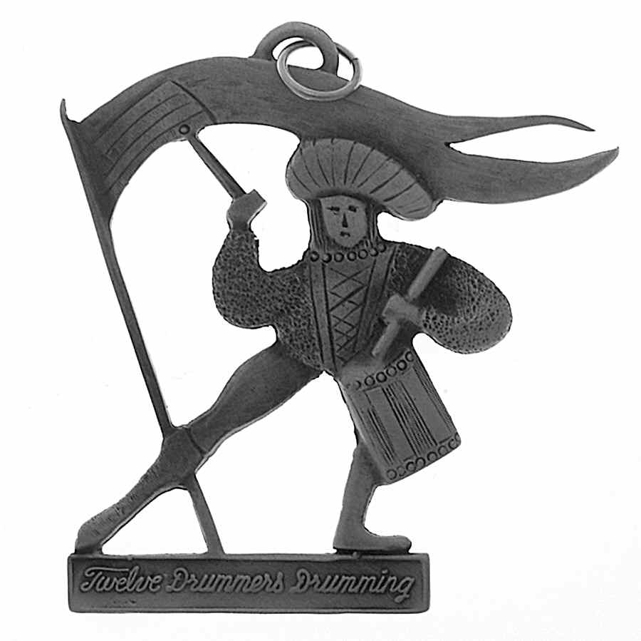 Twelve Days of Christmas Twelve Drummers Drumming - No Box by Pewter Port-1