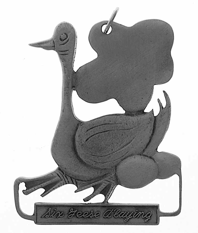 Twelve Days of Christmas Six Geese A Laying - No Box by Pewter Port-1