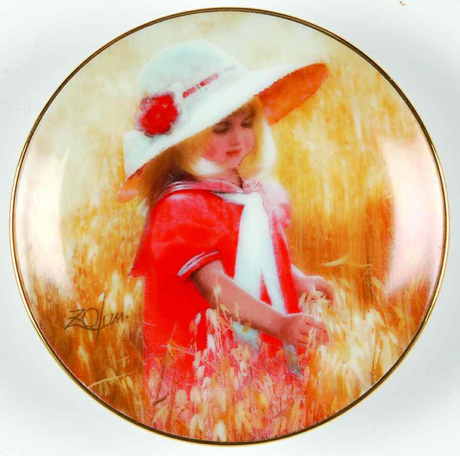 Mothers Day Miniature Plate Jessica's Field - No Box by Pemberton & Oakes-1