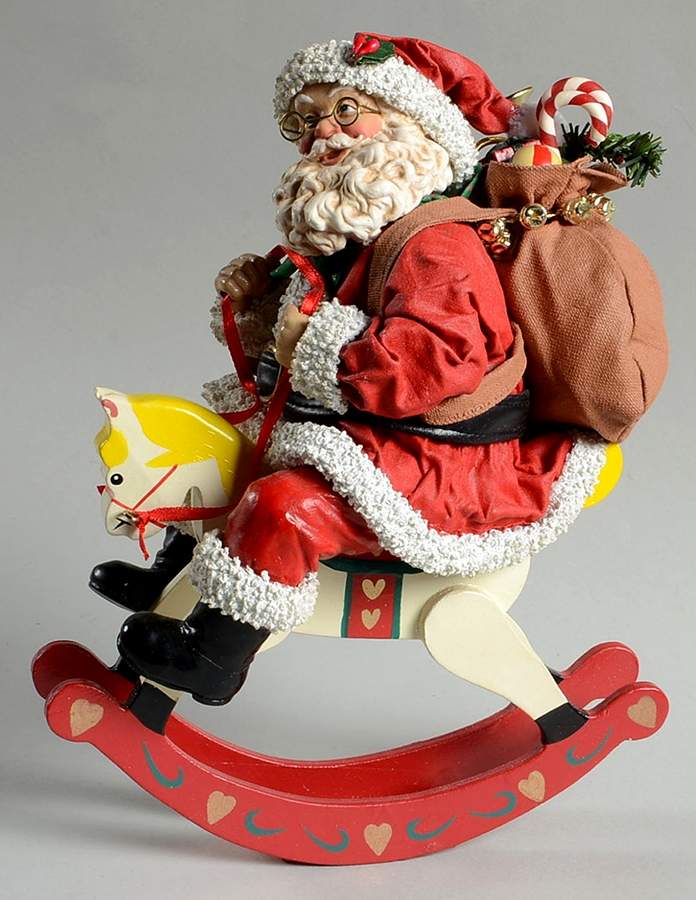 Santa Claus Network Members Exclusive Santa's Rocking Horse - With Box Bx1997 by Possible Dreams-1
