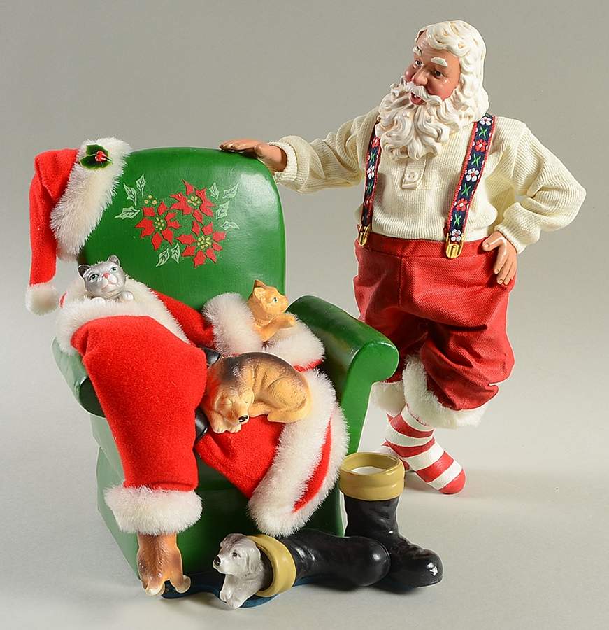 Santa and His Pets Make Room For Santa-Set Of 2 - Boxed by Possible Dreams-1