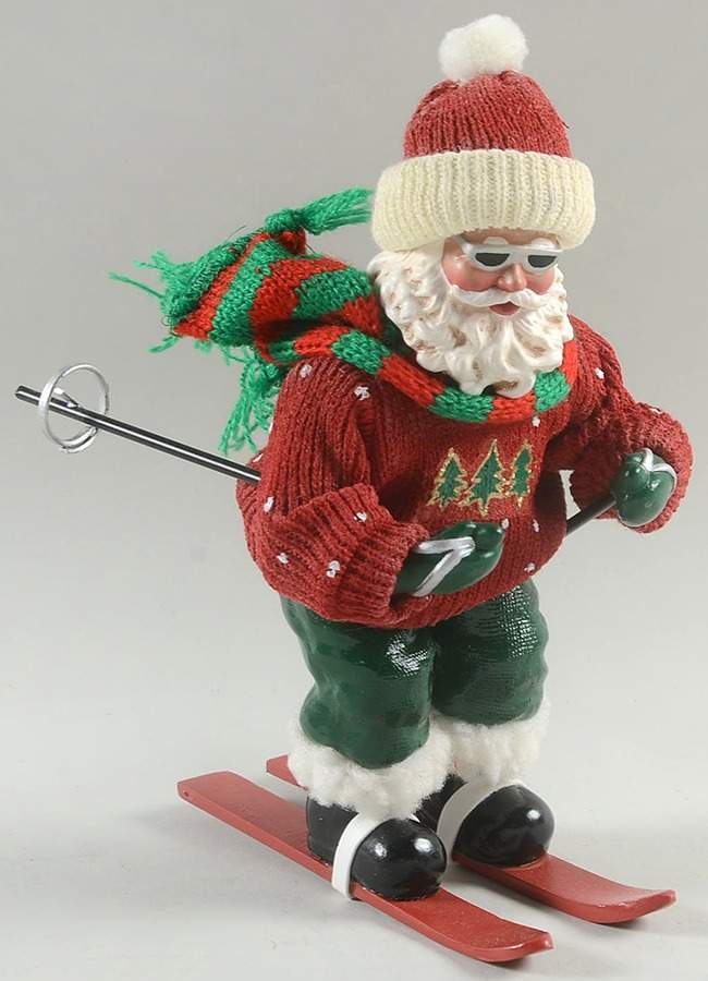 Santa Claus Network Membership Gifts Santa's Slalom - With Box Bx2001 by Possible Dreams-1