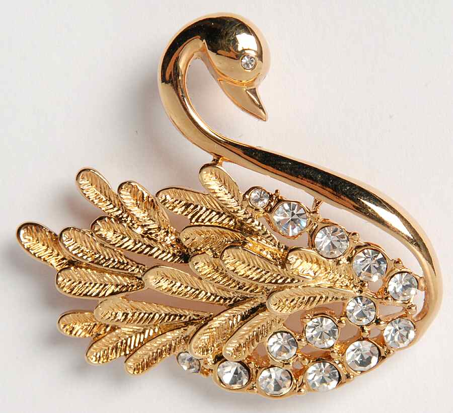 Princess House Jewelry Swan Pin - No Box by Princess House-1