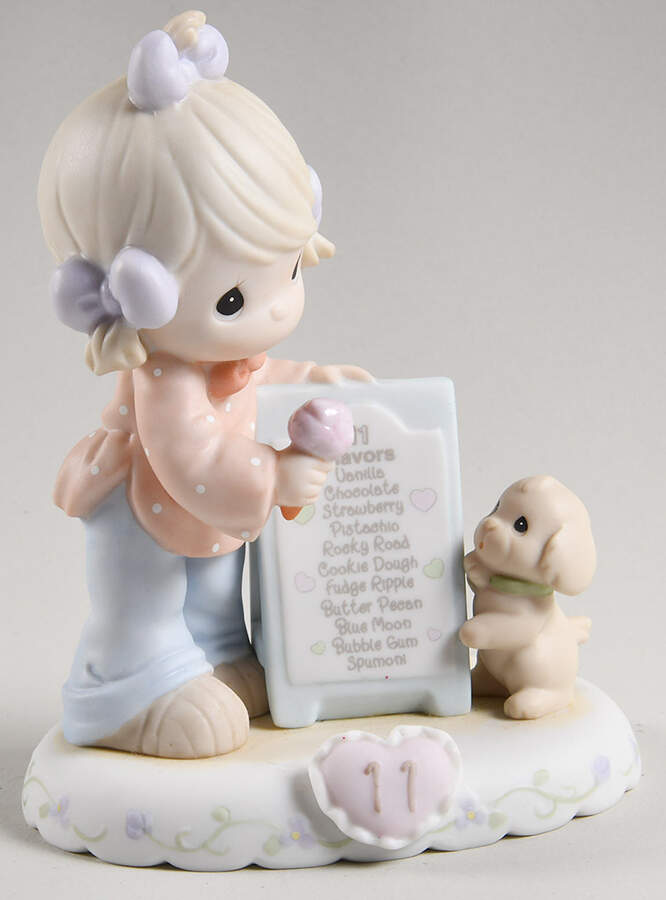 Growing in Grace-Age 11-Blonde Heart-Age 11 - Heart Trademark With Box by Precious Moments-1