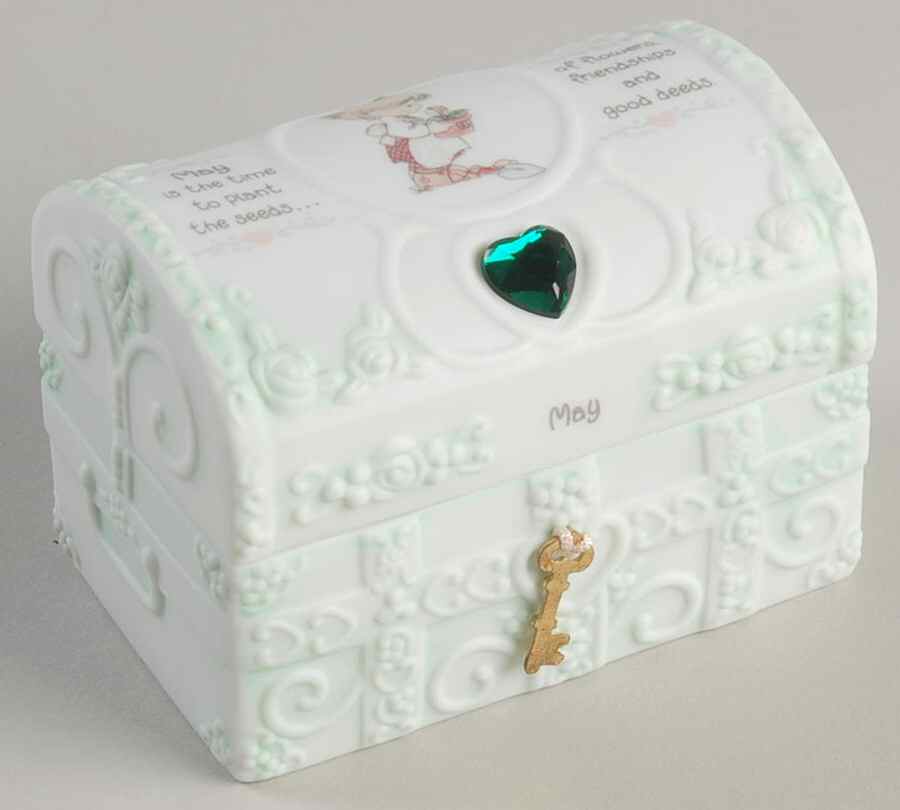 Precious Moments Hope Chest with Birthstone May-Emerald - Boxed by Precious Moments-1