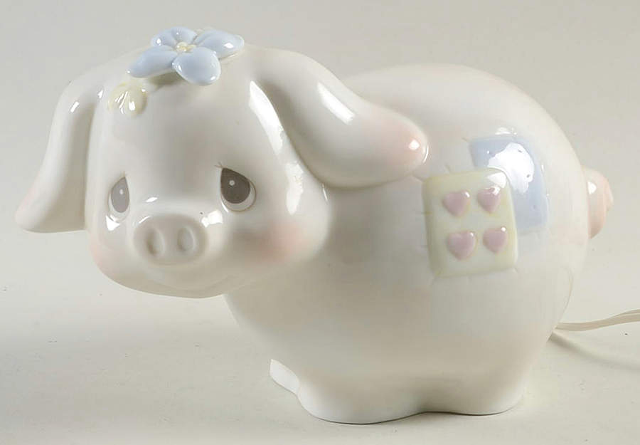 Precious Moments Night Lights Pig-You're Worth Your Weight In Gold - Boxed by Precious Moments-1