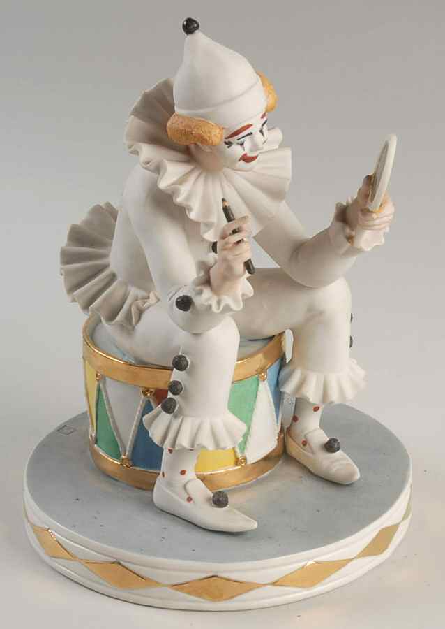 Sandro Maggioni Figurines Pagliaccio - With Box by Porcellane Fabris-1