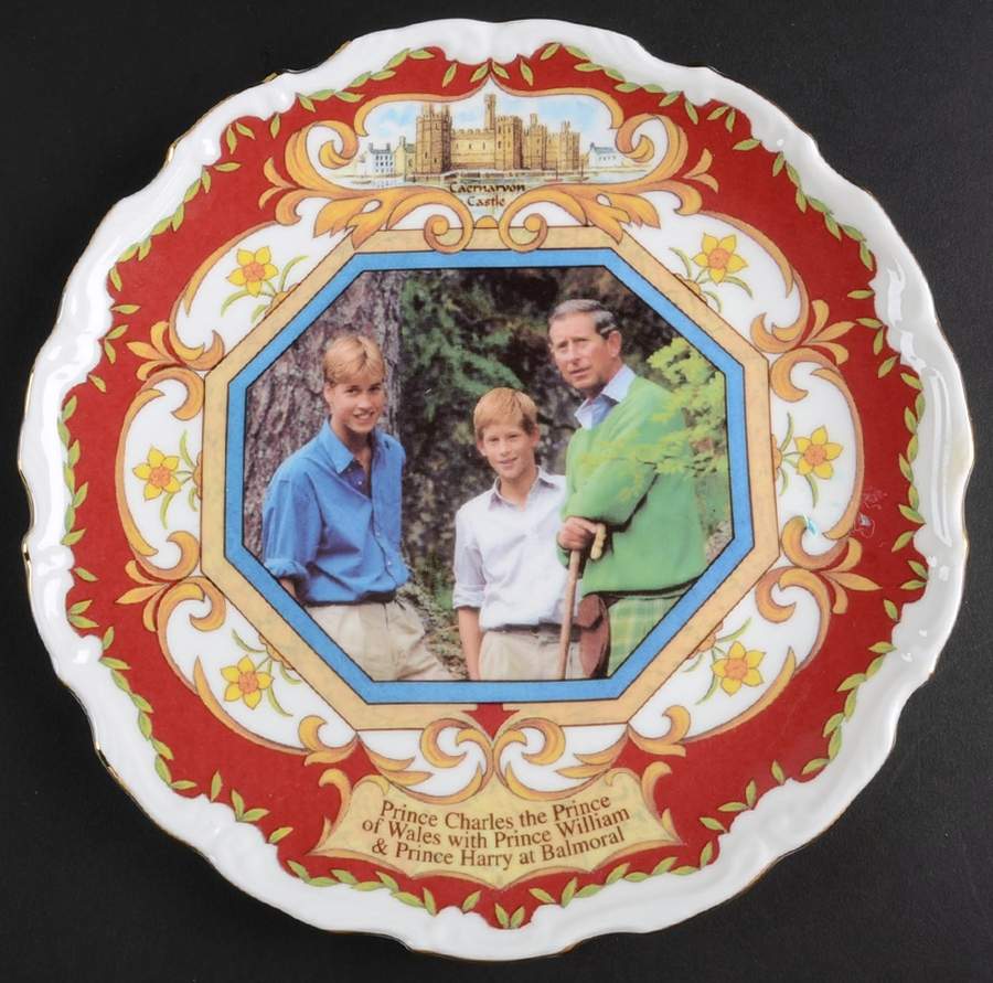 Royalty Giftware Prince Charles 50th Birthday-Plate - Boxed by Peter Jones of Wakefield-1