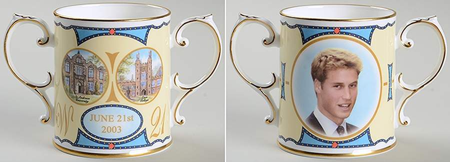 Royalty Giftware Prince William 21st Birthday-Loving Cup - Boxed by Peter Jones of Wakefield-1