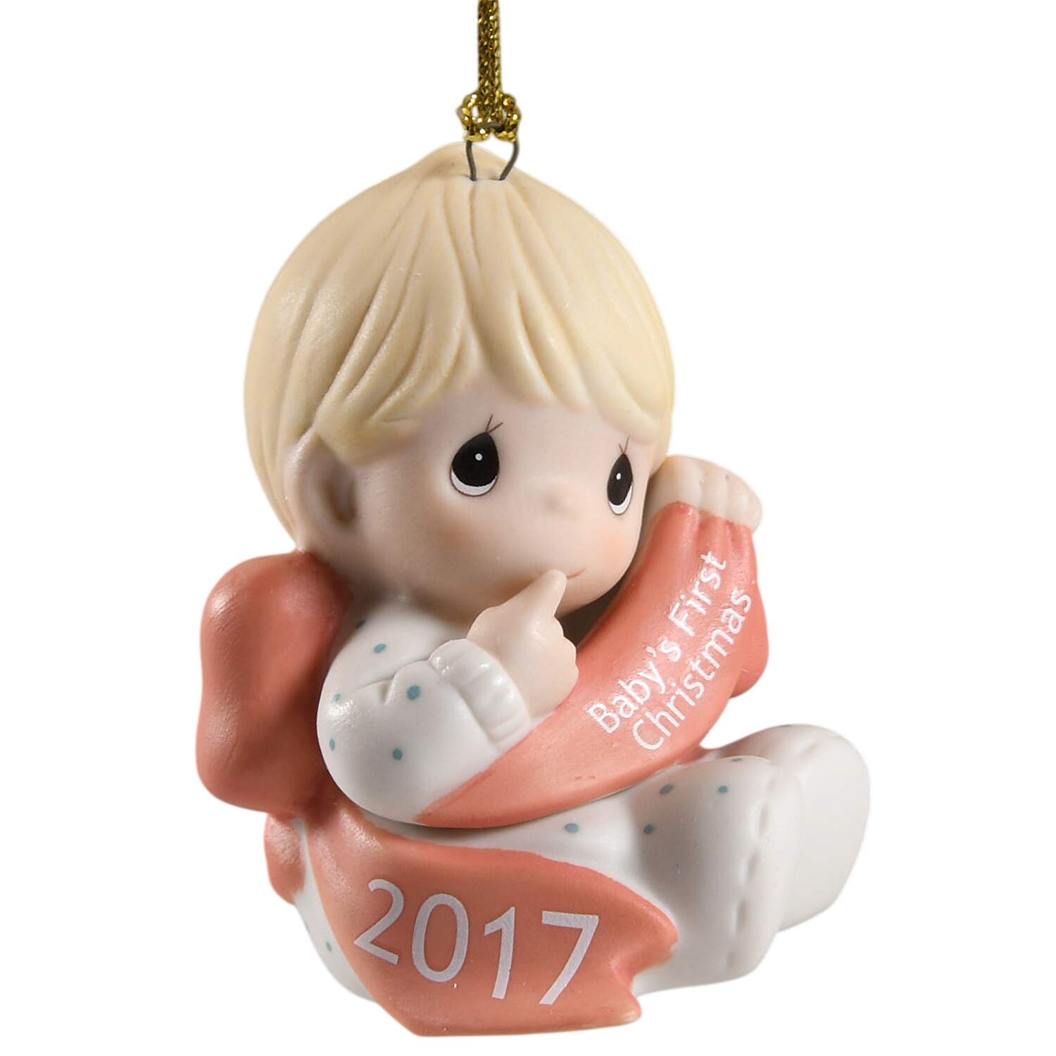 Baby's First Christmas Boy-Baby's First Christmas - No Box by Precious Moments-1
