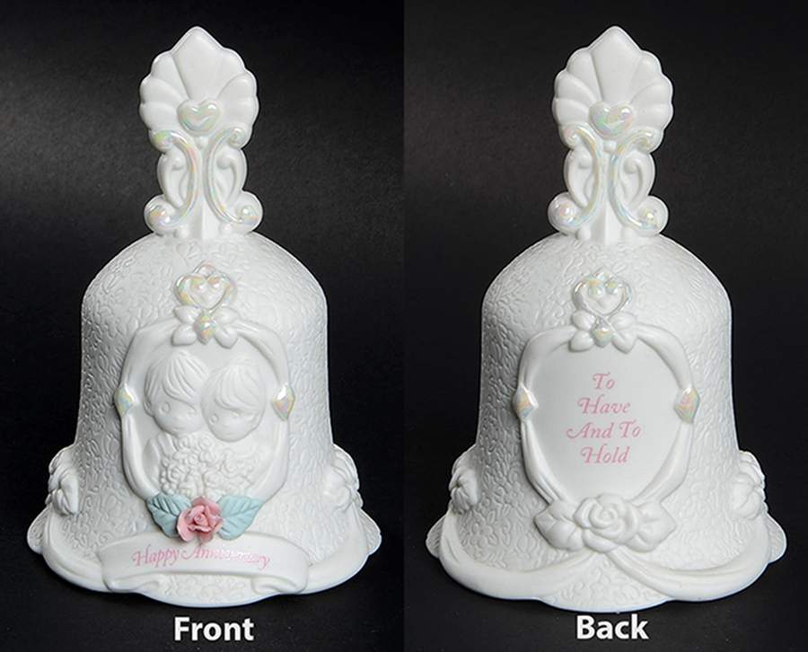 To Have and To Hold Anniversary Bell - With Box by Precious Moments-1