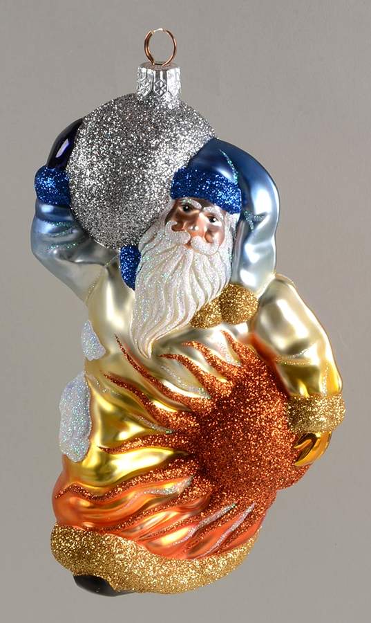 2000 Patricia Breen Ornament Planetary Santa - Rainbow - No Box by Patricia Breen-1