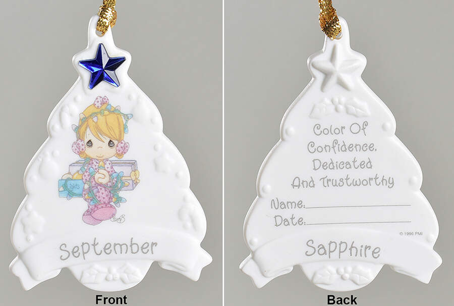 Birthstone Ornaments September - No Box by Precious Moments-1