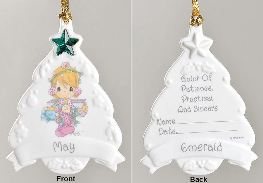 Birthstone Ornaments May - Boxed by Precious Moments-1