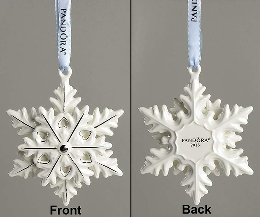 Annual Ornament Snowflake - With Box Bx2015 by Pandora-1