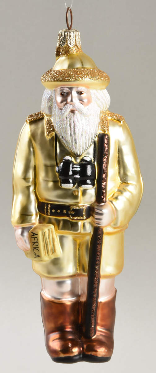 1999 Christmas Ornaments Santa With Binoculars-Africa - No Box by Patricia Breen-1