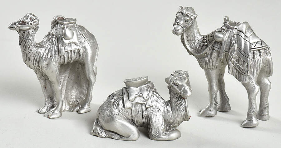 Nativity Pewter Camels - Set Of 3 - No Box by Pewter Port-1