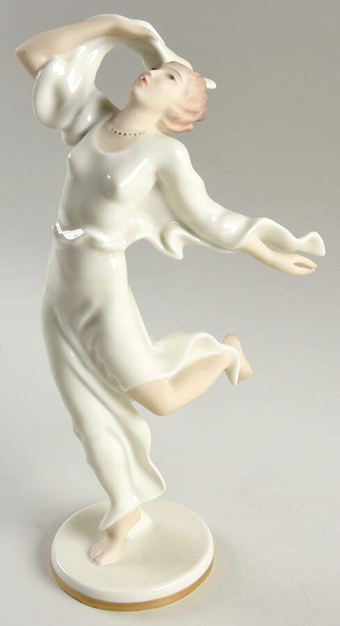 Pirkenhammer Figurines Dancing Lady - All Ivory - No Box by Pirkenhammer-1