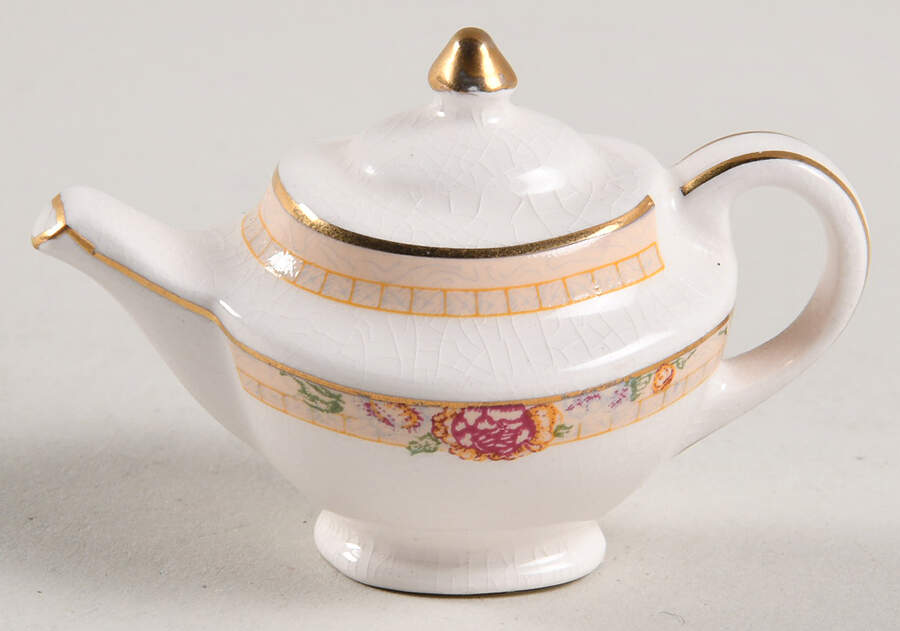 Royal Doulton Miniature Teapots Darjeeling - Boxed by Cardew Design-1