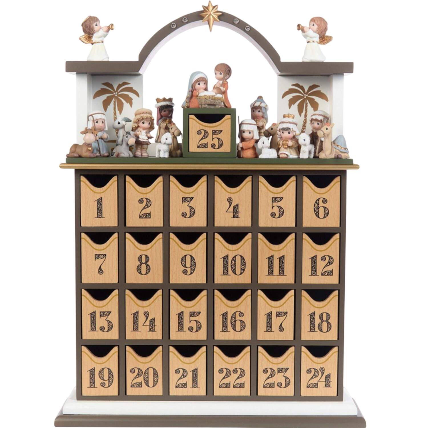 Countdown To Christmas Nativity Advent Calendar Advent Calendar- 27 Piece Set - With Box by Precious Moments-1