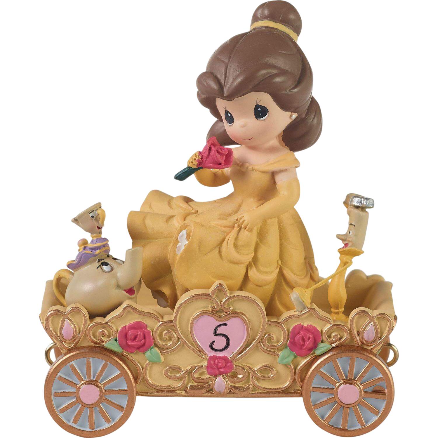 Disney Birthday Parade Series Belle-Age 5 A Beauty To Behold At 5 Year - Boxed by Precious Moments-1