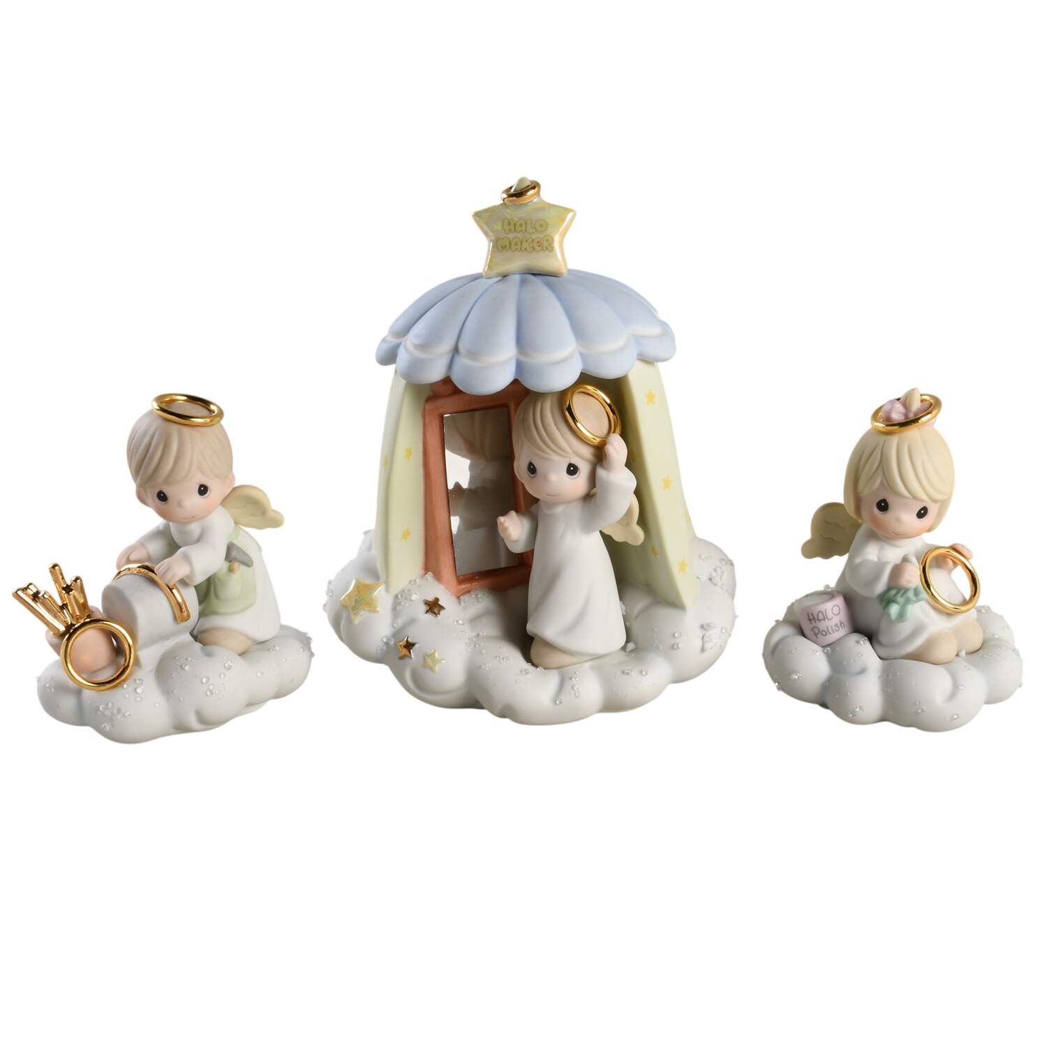 The Halo Maker Sandal  -  The Halo Maker Set Of 3 - Sandal Trademark With Box by Precious Moments-1