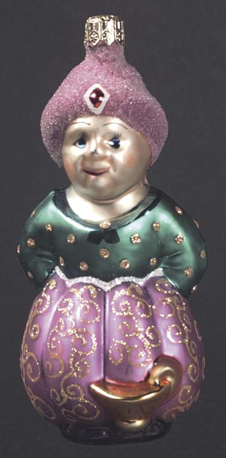 Nursery Rhymes-Children's Stories Aladdin-Pink Turban-Green Shirt - No Box by Christopher Radko-1