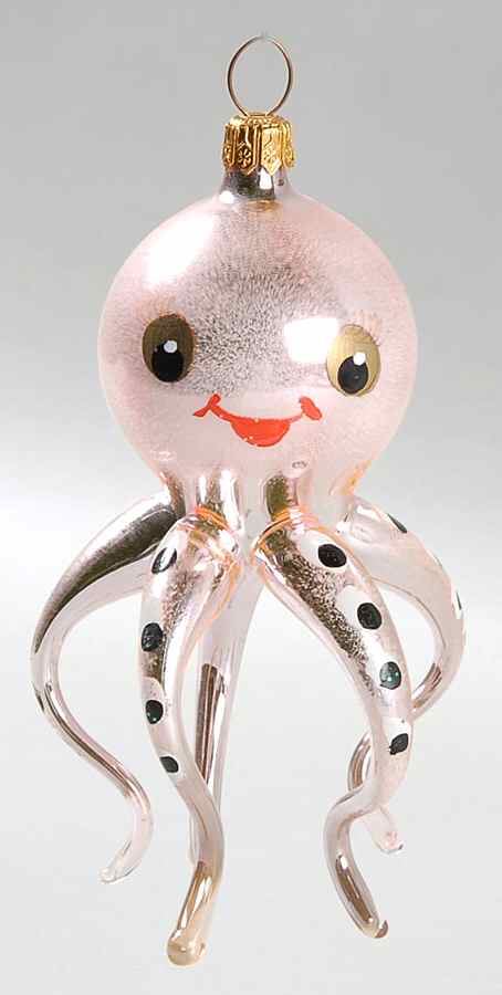 Aquatic-Marine Life (Italian Flair) Maxine (Octopus)-Silver - No Box by Christopher Radko-1