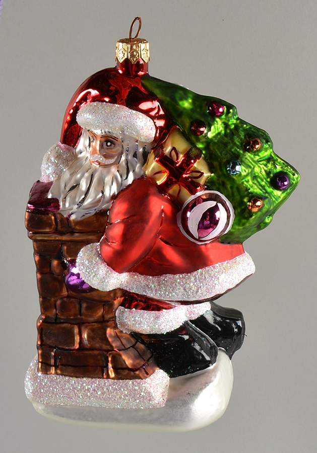 Santas Shimmy Down - No Box by Christopher Radko-1